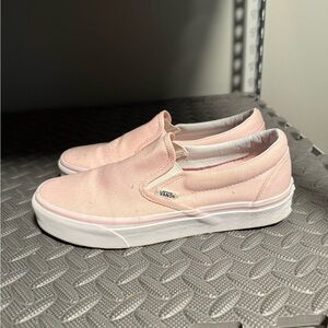 Vans Light Pink Slip-On Shoes